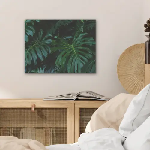 Monstera - Bladeren - Tropisch - Jungle PET vilt klein -sfeer3