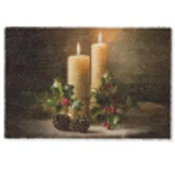 Kaarslicht - Kerst - Veelkleurig Deurmat klein -zkaufland3d