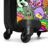 Kleurrijke Monstermix NBS - Handbagage koffer - Unisex middel -wiel