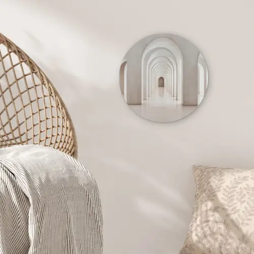 Hal - Bogen - Symmetrisch - Modern Akoestische PET Vilt - Rond klein -sfeer4