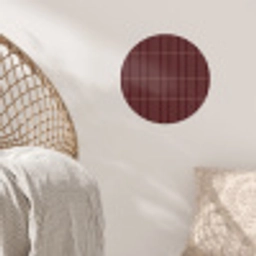 Lijnen - Patroon - Bordeaux Wandcirkel behangsticker klein 186 -sfeer4