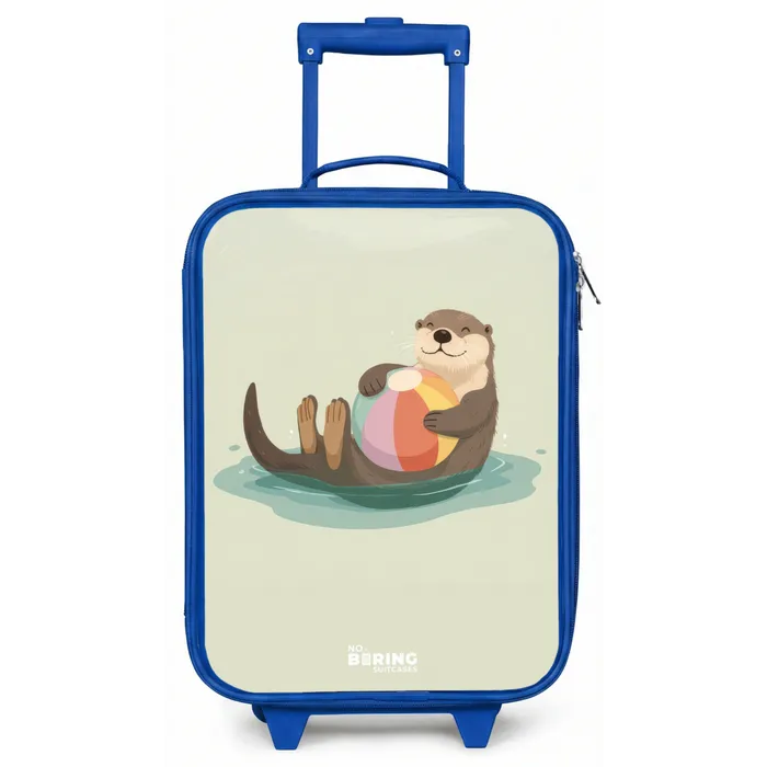 Otter - Strandbal - Water Kinderkoffer - Blauw klein -zz3dotto
