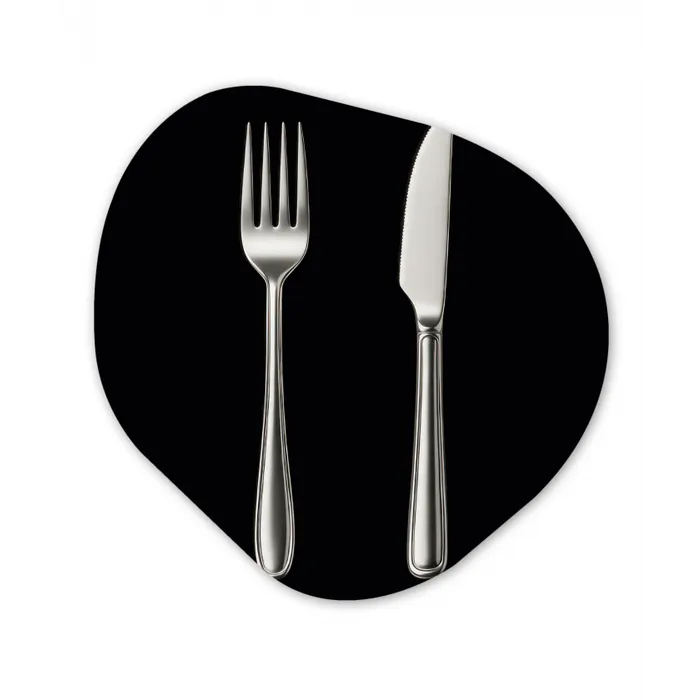 Bestek - Klassiek - Elegant Wandcirkel Organisch Forex 3mm klein -3d