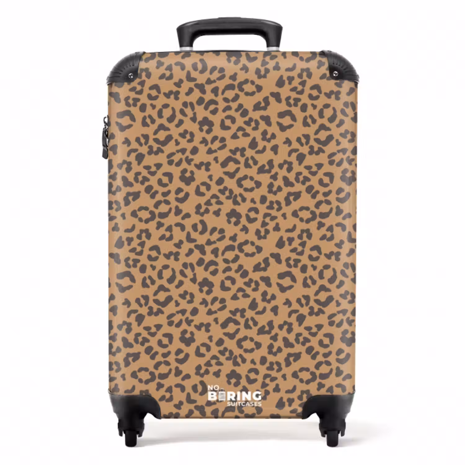 Suitcase - Animal print panther brown