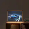 Auto - Blauw - Jongens - Kind Light Box met batterij (Wandlamp kind) middel -sfeer1_kind