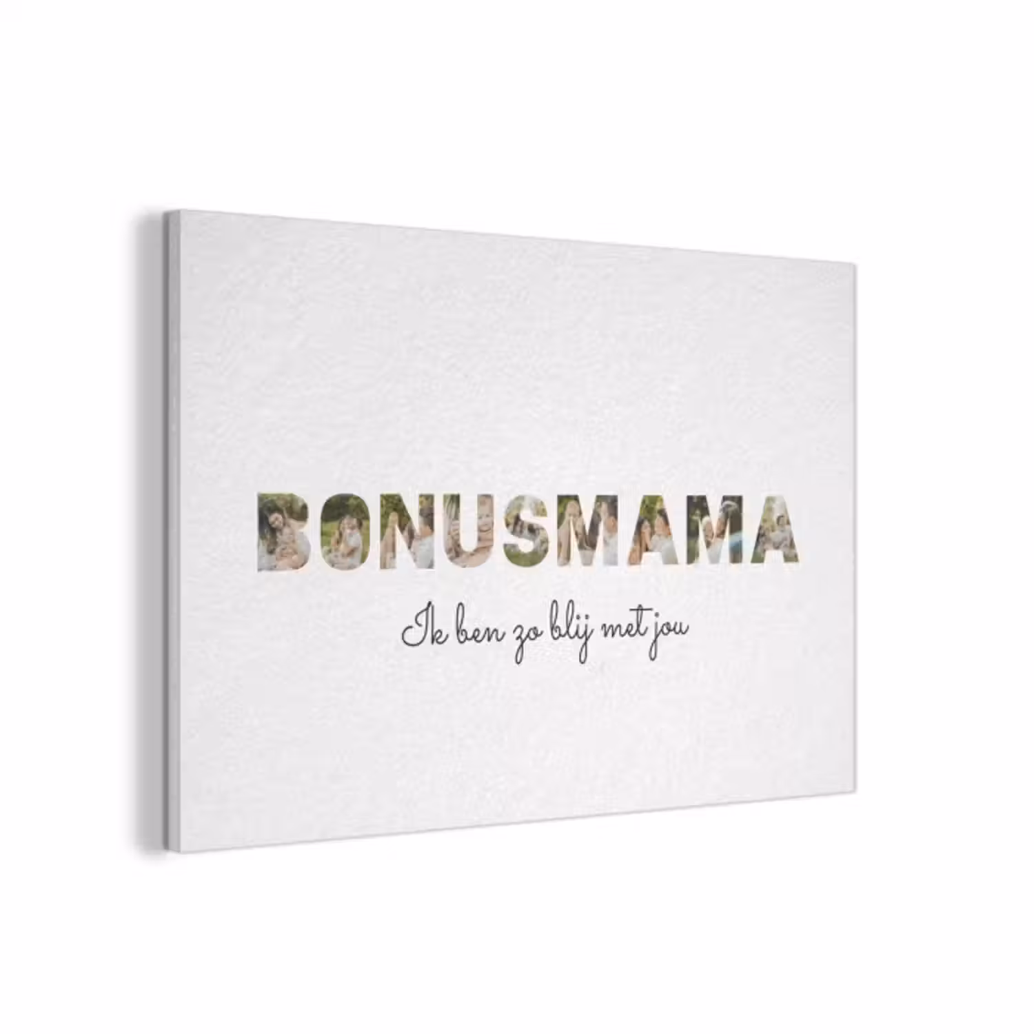 Akoestisch schilderij - Bonusmama - Lettercollage