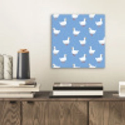 Ganzen - Elegant - Blauw aluminium wit klein 46 -sfeer1