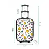 Smiley - Hartje - Ster Kinderkoffer - Zwart klein -productfoto_formaten