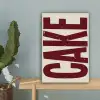 Red - Cake - Decoratie - Eten canvas 2cm klein -sfeer4
