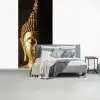 Buddha - Boeddha beeld - Goud - Spiritueel - Zwart fotobehang vinyl groot -slaapkamer