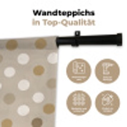Polka - Dots - Beige Wandkleed katoen klein 269 -tsfeer2_DE