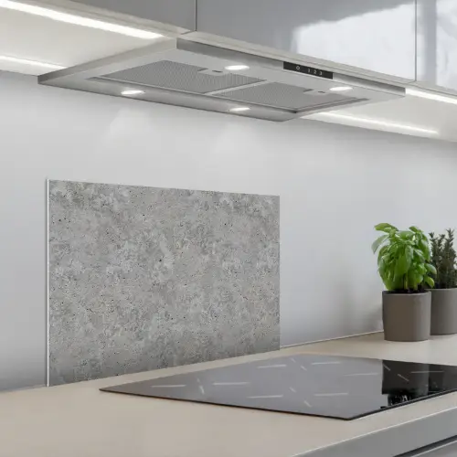 Patroon - Cement - Beton keuken achterwand spatscherm klein 900 -3d_schuin