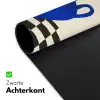 Vaas - Blauw - Geblokt - Modern Muismat XXL klein -sfeer2