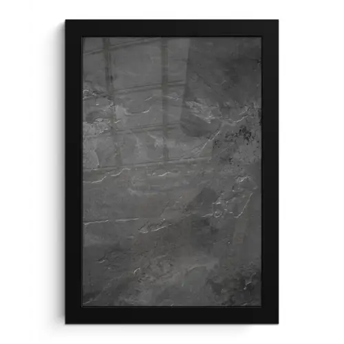 Structuur - Cement - Beton - Grijs - Vintage fotolijst zwart zonder passe partout klein -3d