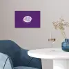 Passievrucht - Zaadjes - Paars - Minimalistisch poster papier klein -sfeer3