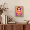 Bloemen - Vrouw - Kimono - Roze Light Box met kabel (Tafellamp) klein -sfeer2