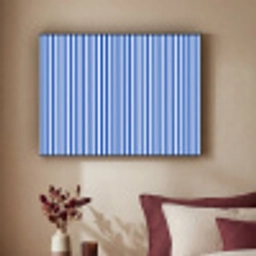 Klassiek - Strepen - Blauw Textielframe zwart klein 947 -sfeer1