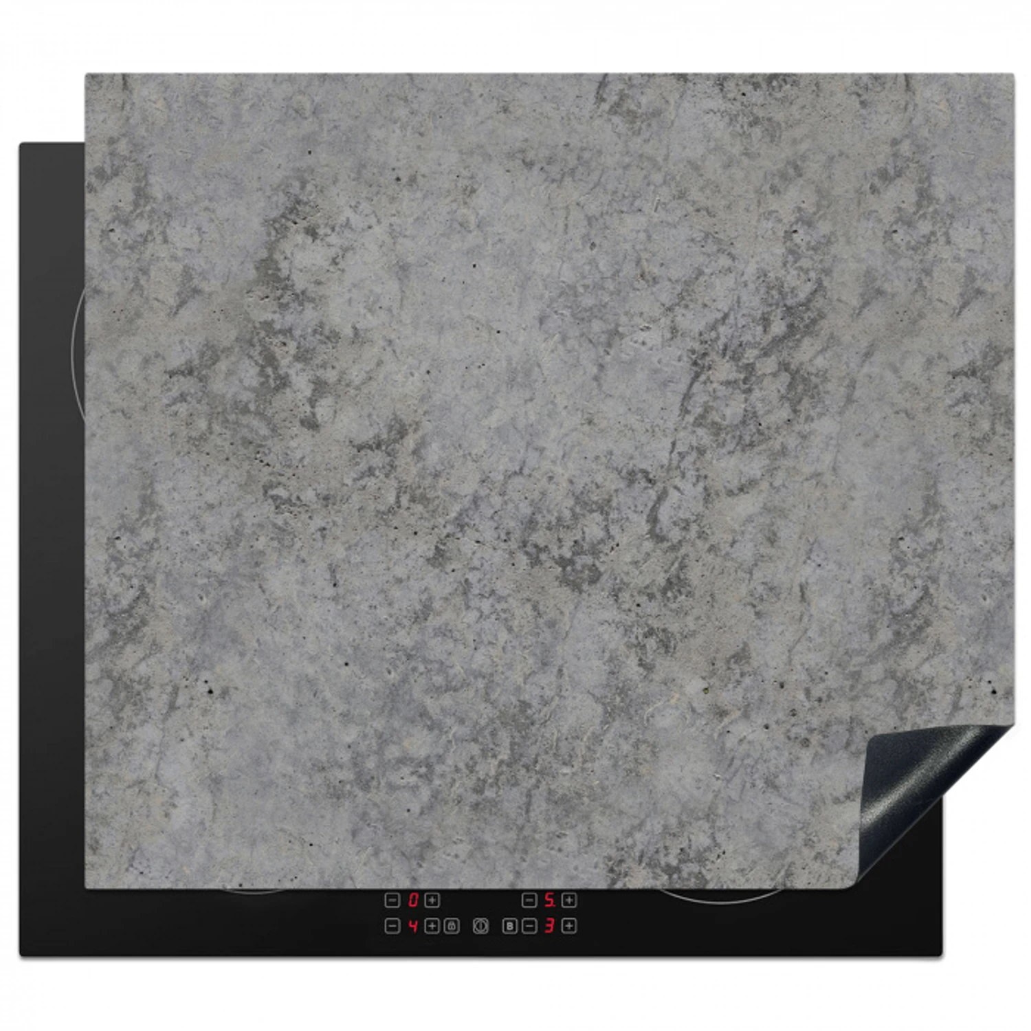 Industrieel - Beton - Patronen Inductie beschermer vinyl 3mm middel 274 -3d