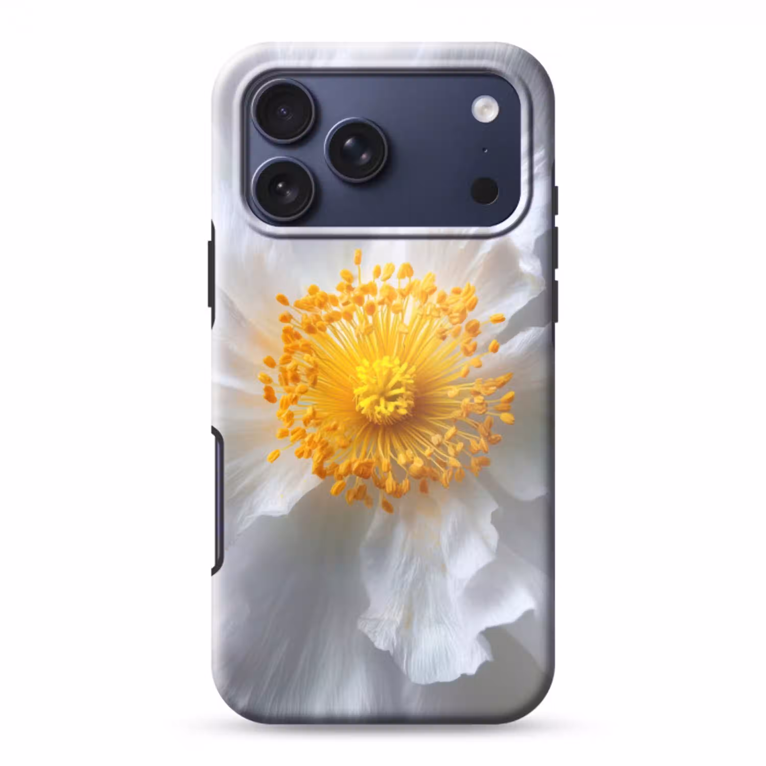 Wit - Bloem - Elegant Toughcase MagSafe Apple iPhone 17 Pro Max klein -3d