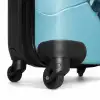 Vrolijke olifant kijkt door gescheurde achtergrond NBS - Handbagage koffer - Kinderen Unisex middel -wiel