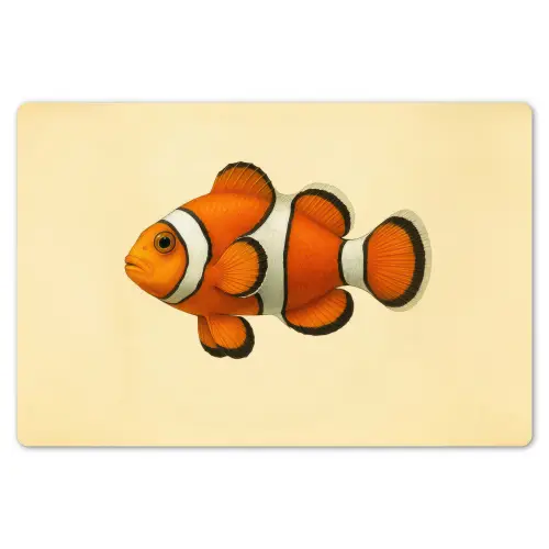Vis - Oranje - Strepen Placemat vinyl groot -zzsfeer1_Kitchenyeah-website