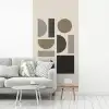 Natuurlijke tinten - Grafisch - Verticale compositie fotobehang vinyl groot -woonkamer