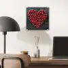 Kersen - Hart - Rood - Zwart plexiglas 5mm klein -sfeer6