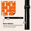 Patroon - Retro - Oranje Inductie beschermer vinyl 3mm middel 274 -zzzzzzz-induclip_DE