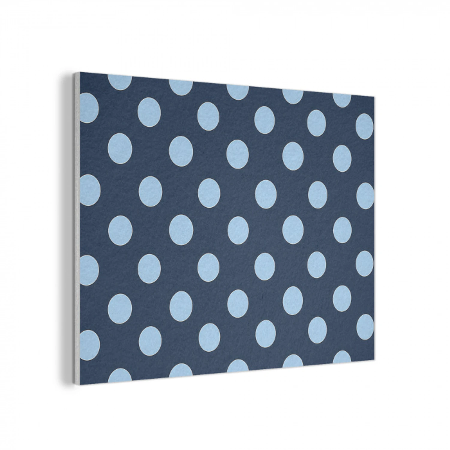 Klassiek - Dots - Blauw PET vilt klein 837 -3d