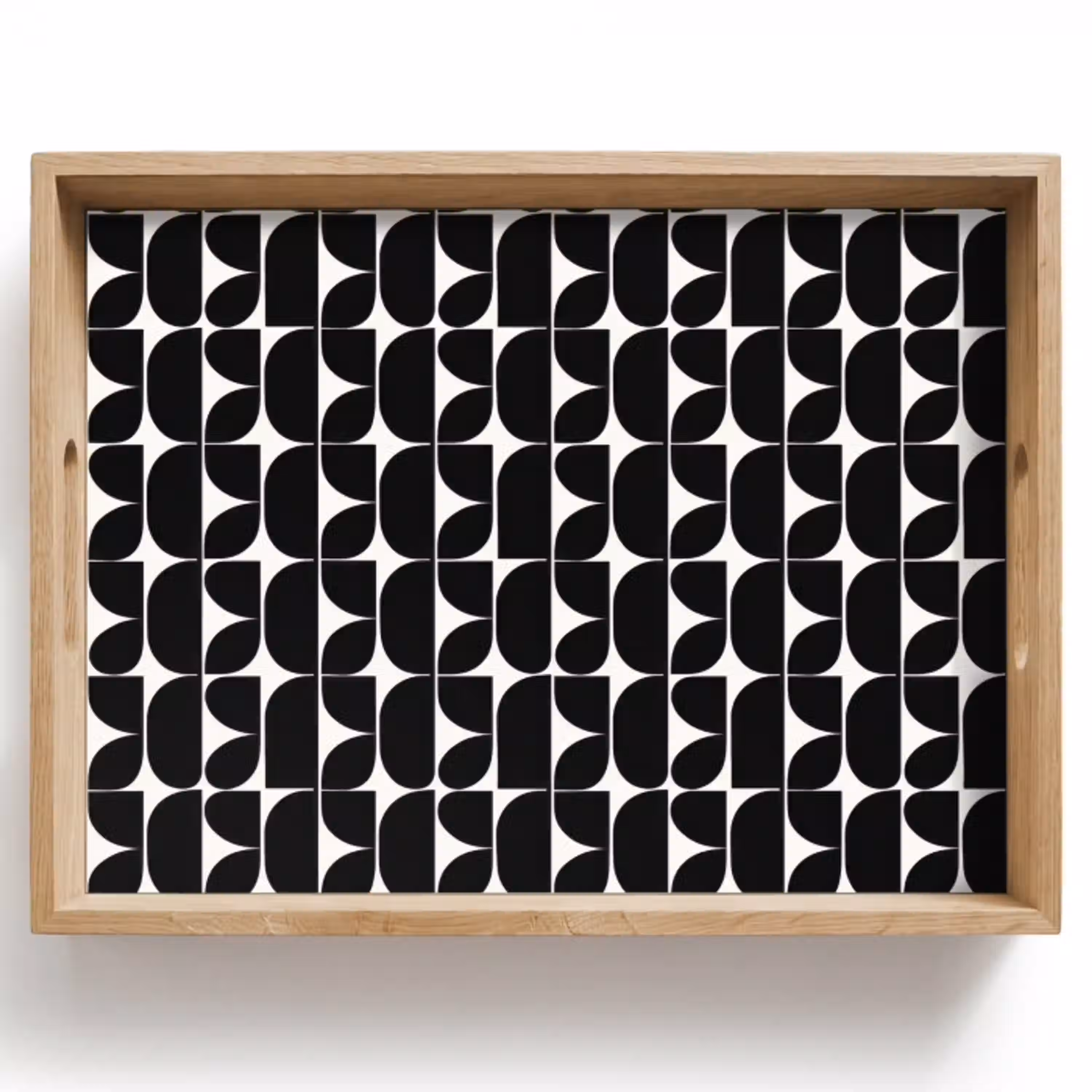 Modern - Geometrisch - Zwart Dienblad Rechthoek middel 911 -z3d_shopping