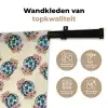 Retro - Disco - Bloemen - Discobal Wandkleed katoen klein 269 -sfeer2