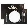 Blad - Wit - Minimalistisch Placemat vinyl groot -zzsfeer2_Kitchenyeah-website
