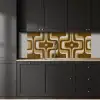 Retro - Design - Bruin keuken achterwand 2 middel 871 -sfeer1