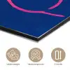 Brutaal - Grappig - Blauw aluminium wit klein -closeup_NL
