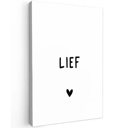 Quotes - Lief - Spreuken Tuinposter op houten frame 2 cm dik klein -3d