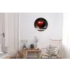 Apple - Hart - Rood Wandcirkel aluminium klein -woonkamer