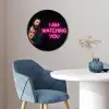 Man - Tekst - Neon Fotolijst rond zonder passe partout klein -sfeer2