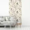 Takken - Vogels - Beige fotobehang vinyl groot 64 -woonkamer