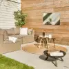 Matcha - Glas - Groen - Minimalistisch Tuinposter op houten frame 2 cm dik klein -sfeer2