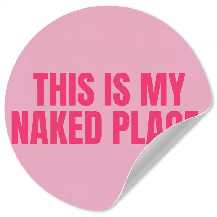 Tekst - Modern - Roze Wandcirkel behangsticker klein -3d