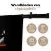 Wijn - Vrouw - Neon - Quote Wandkleed katoen klein -sfeer2