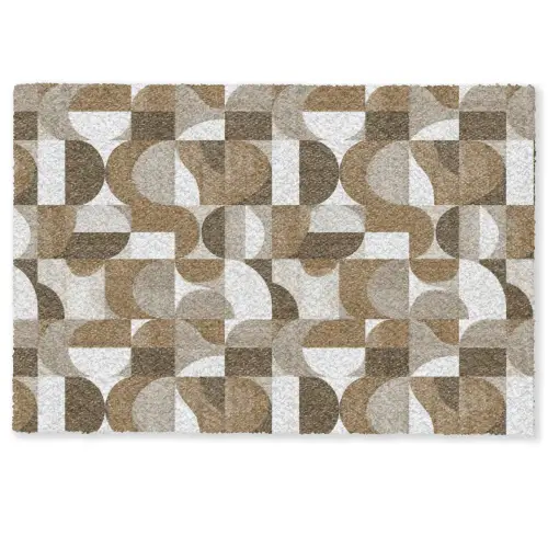 Abstract - Retro - Bruin Deurmat klein 898 -zkaufland3d