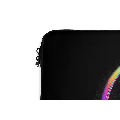Yin-Yang - Cirkel - Regenboog laptophoes neopreen klein -detail