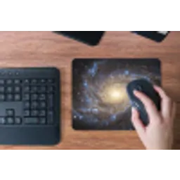 Kosmos - Sterrenstelsel - Donker muismat rubber klein -toetsenbord