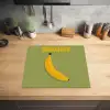 Banaan - Minimalistisch - Geel Inductie beschermer vinyl 3mm middel -sfeer5