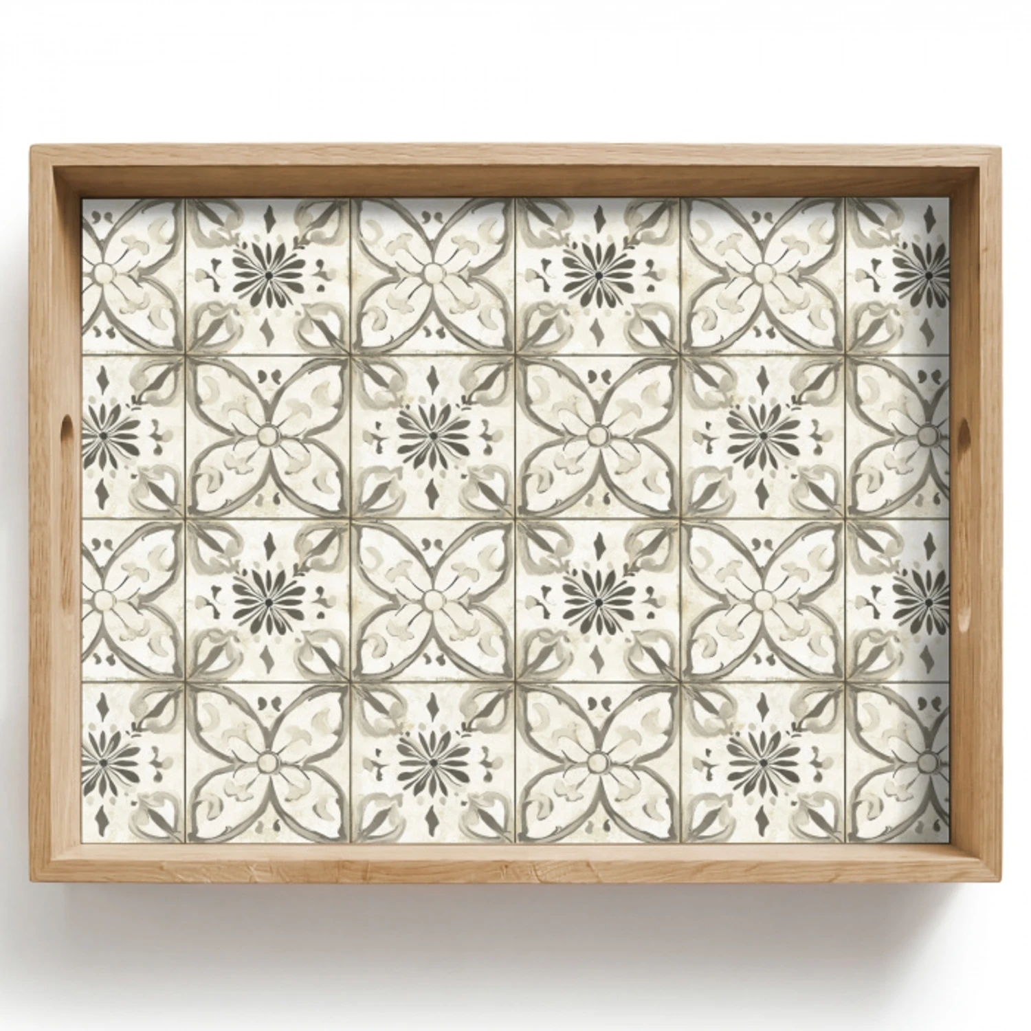 Antiek - Tegel - Beige Dienblad Rechthoek middel 911 -z3d_shopping