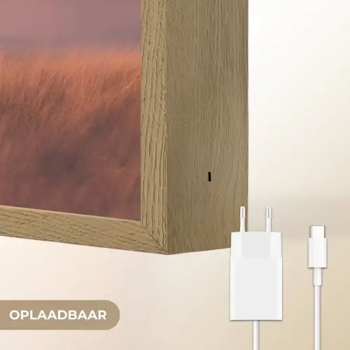 Paard - Wolken - Open veld Light Box met batterij (Wandlamp) middel -USP_websiteoplaadbaarNL