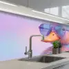 Eend - bril - Pastel keuken achterwand 2 middel -3d_schuin