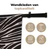 Zebra - Zwart - Roze Wandkleed katoen klein 269 -sfeer2