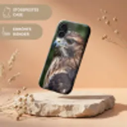 Buizerd - Roofvogel - Natuur - Bruin Toughcase MagSafe Apple iPhone 17 klein -USP_RandenV_DE